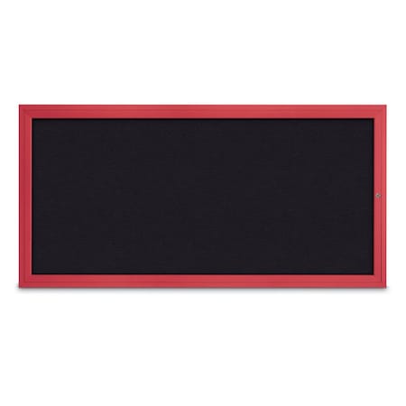 United Visual Products Slim Enclosed Corkboard, 24"x36", Bronze Alum Frame/Surf UVEB2436-BRONZE-SURF